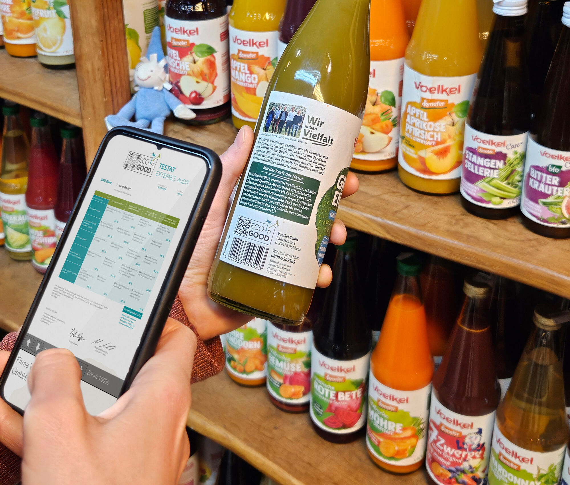 EC On GOOD label qr code