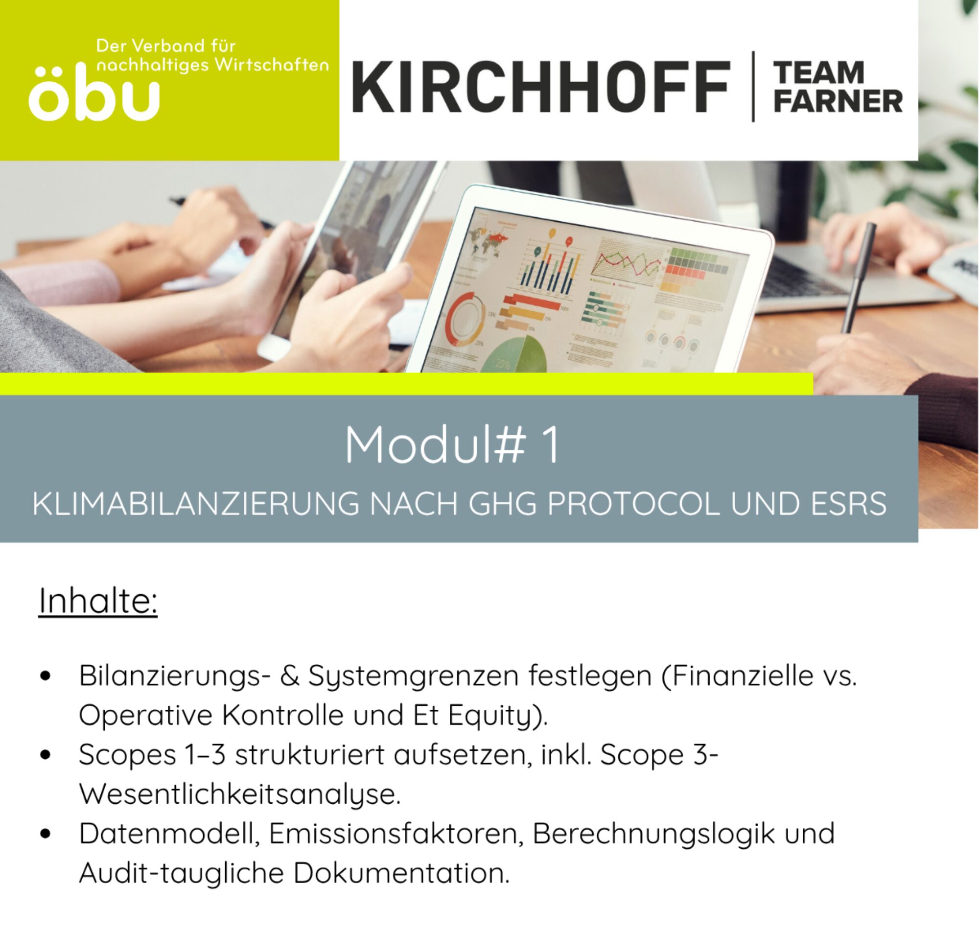 Programm Kurs Klimabilanzierung